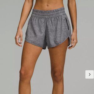 Lululemon Tracker Low-Rise Lined Short 4" Heather Lux Multi Black 6